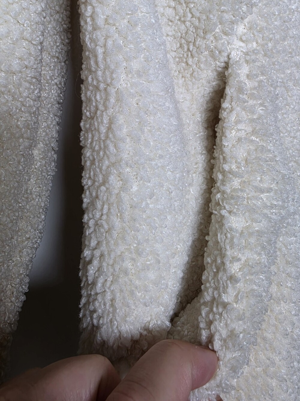 Marine Layer Cream Sherpa Teddy Fleece Jacket Shacket XS Cozy Oversized - Picture 5 of 12